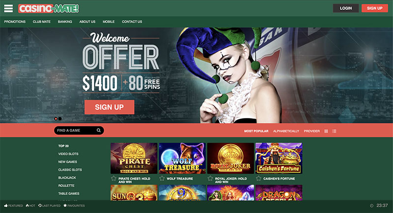 Casino Mate welcome package